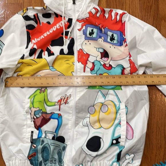 Members Only Nickelodeon Jacket size Large lightweight 2 pockets zip fro… - Picture 9 of 16